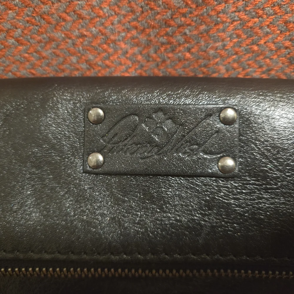 Patricia Nash Black Leather Clutch / Wristlet - Picture 3 of 13